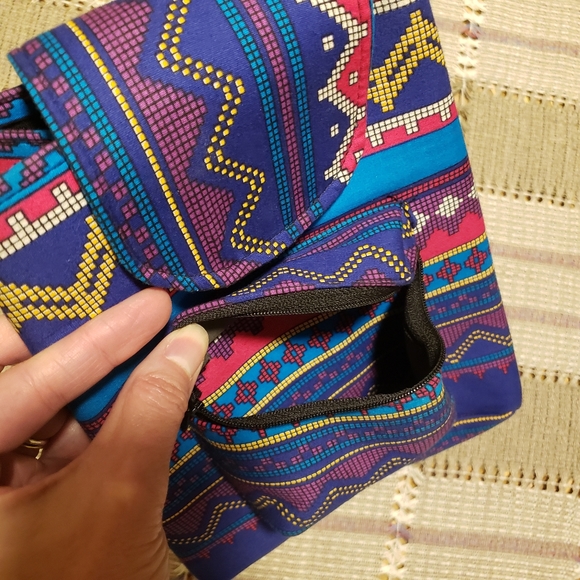 Boho Multicolored Tribal Print Backpack - Picture 5 of 7